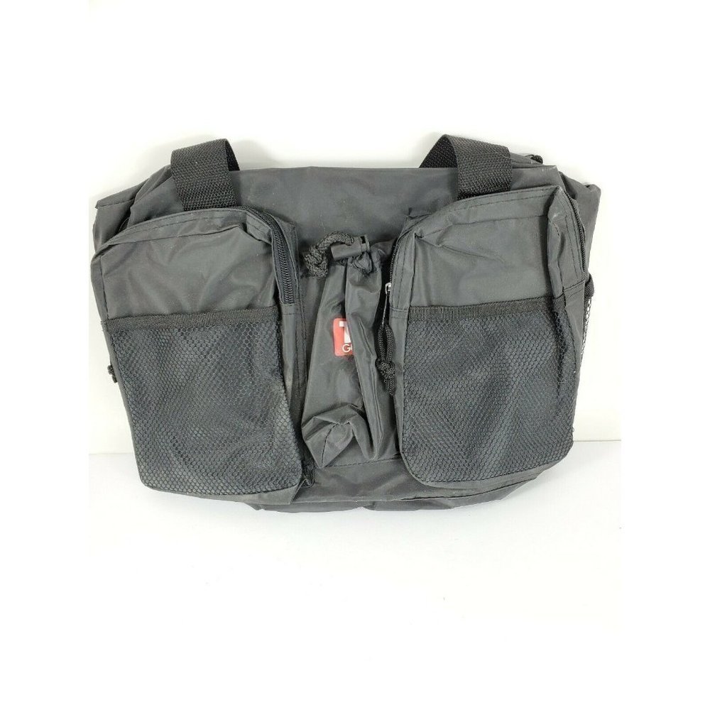 TV Guide Duffle Travel Bag Overnight Sports Vintage Luggage Black Adjustable VGC
